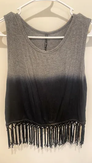 Ombre Fringe Tank Top thumbnail 2