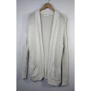 Abercrombie & Fitch Cream Cardigan Pockets medium cottagecore bohemian sweater thumbnail 2