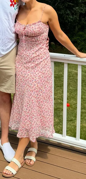 ASTR The Label Dress Midi Floral thumbnail 1