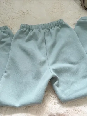 For Love & Lemons Cropped Sweatshirt and Sweatpants Lounge Set - Seafoam thumbnail 4