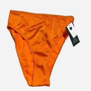 Wild Fable Bikini Bottoms Womens S Orange NWT High Waist‎ Cheeky Retro thumbnail 2