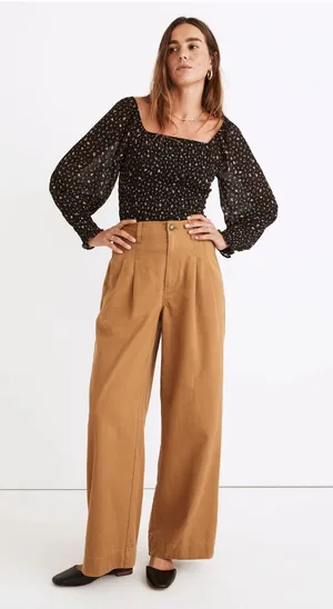 Madewell Corwin Pleated Straight Pants thumbnail 1