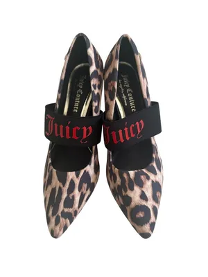 JUICY COUTURE Kitsy Animal Print Mary Jane Heels Size 8 NEW NWT thumbnail 3