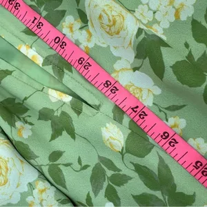 OPT O.P.T. Classic‎ Smocked Maxi Dress floral slit sz XL thumbnail 5
