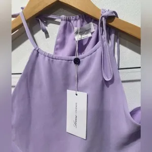 NWT Lovers + Friends Banks Mini Dress in Pastel Lilac Size XS thumbnail 6