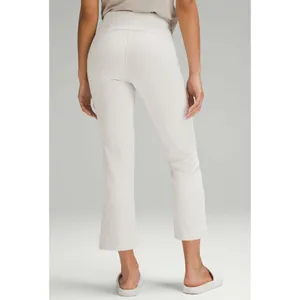 Lululemon Ribbed Softstreme Zip-Leg High-Rise Cropped Pants 25" Bone Cream 4 thumbnail 2