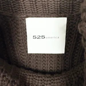 525 America Cate Cotton Sleeveless Turtleneck Sweater Chocolate Brown Size Small thumbnail 5