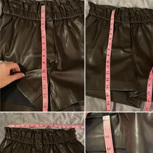 Laundry by Shelli Segal Faux Leather Shorts Dark Brown M thumbnail 10