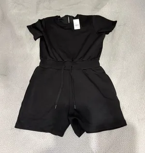 Buckle Black Short Sleeve Romper | Size Medium | NWT thumbnail 1
