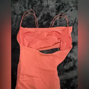 Oh Polly Viola Cut Out Cowl Neck Mini Dress in Rose Size 4 thumbnail 8