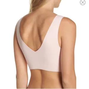 True & Co nude wireless comfortable M v-neck bra thumbnail 2