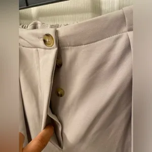 Free People Tyler Menswear Trousers - cream size small thumbnail 7