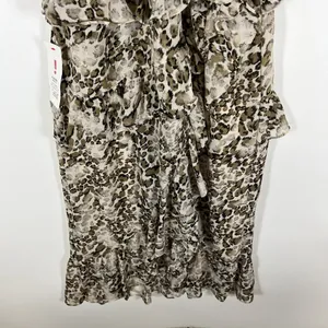 Bardot NWT Animal Print Strappy Layered‎ Dress Tiered Ruffle Women’s Size 4/XS thumbnail 5