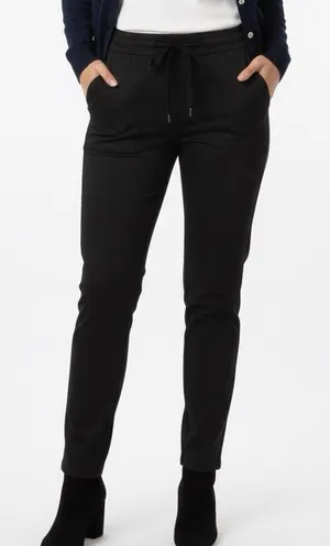 BUFFALO DAVID BITTON Women’s Black Casual Womens Pants with Drawstring thumbnail 1