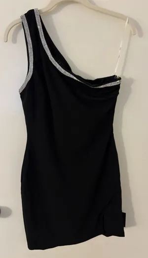 Lulus black mini dress thumbnail 1
