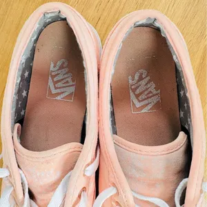 Vans Authentic Marled Peach Lace‎ Up Sneakers Shoes Peach Orange White 8.5 thumbnail 7