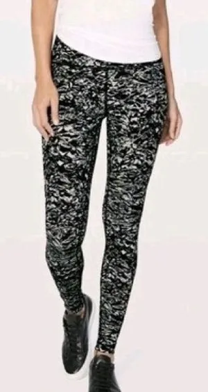 Lululemon Wunder Under Hi-Rise Tight Sz 10/28" Liquid Platinum Alpine White Mult thumbnail 1