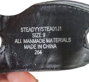 EUC Madden Girl Women's Black Steadyy Platform Buckle Cork Heel Sandals Size 9 thumbnail 8