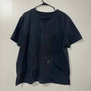 Scrubstar Black V-Neck Women's Scrub Top thumbnail 1