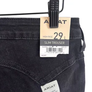 Ariat REAL Denim High Rise Slim Trouser Valencia Black Jeans 29L 10054301 thumbnail 6