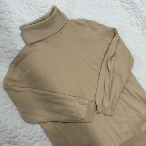 Lauren by Ralph Lauren Beige Turtleneck Lightweight Sweater thumbnail 1