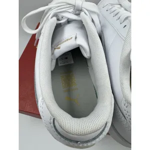 PUMA Court Sneaker, White, Women's Casual Low Top Leather Shoes Size 10 thumbnail 7