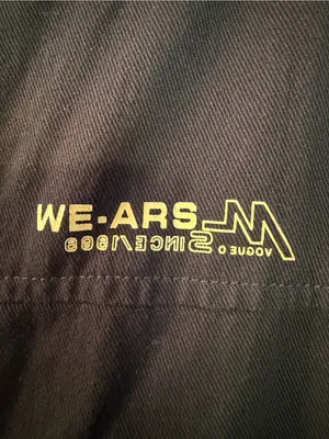 Black we.are denim utility/military Jacket Y2K 2008 thumbnail 3