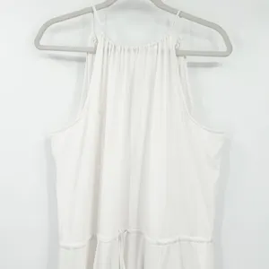 NWT PILYQ Women Bridal Resortwear Water Lilly Hampton Handkerchief Hem Dress M/L thumbnail 3