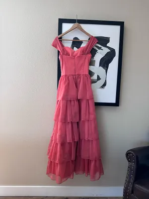 Vintage corset pink ruffle dress Barbie thumbnail 6