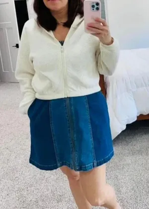 Aerie Offline cream cropped thin cardi-jacket NWOT size medium thumbnail 2