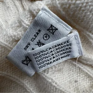 Ralph Lauren Black Label Circle Cable Knit Cardigan 100% Cashmere thumbnail 6