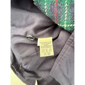 Eddie Bauer Womens Vintage Navy, Green Wool Plaid Button Down Vest M thumbnail 6
