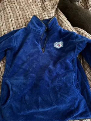 New York Rangers Fleece Pullover Blue Size L thumbnail 1