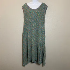 Natural Life Hangout Cotton Midi Dress XS/S Bohemian Boho Chic Beachy Slouchy thumbnail 2