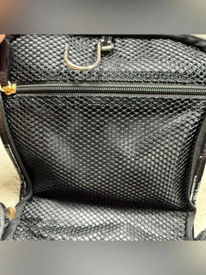 Victoria's Secret Black Toiletry bag pouch with Pink 'Forever an Angel' Script. thumbnail 4