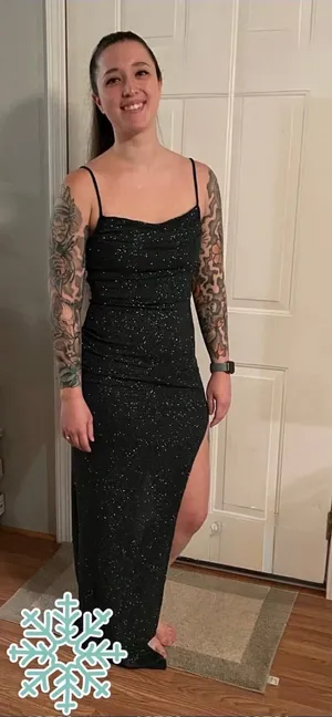 Windsor Green Sparkly Formal Dress thumbnail 1