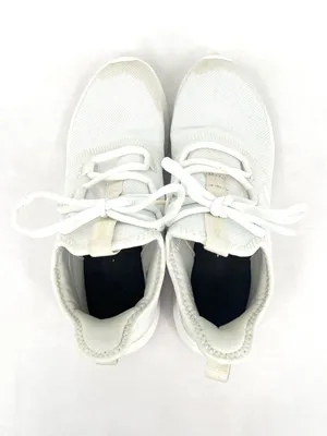 Adidas Cloudfoam Pure White Mesh Lightweight Running Sneakers Women’s 8 thumbnail 4