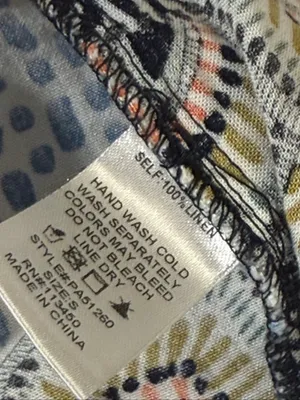 Lulumari Boho Linen Wide Leg Pants PA51260 Blue Multi S thumbnail 4