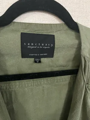Army green zipper jacket thumbnail 3