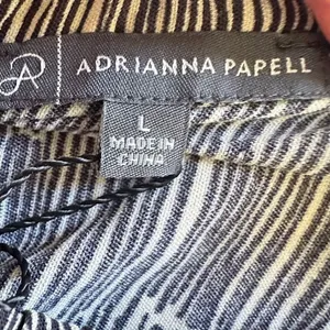 Adrianna Papell Long‎ Tiered Skirt Women’s Large Maxi Flowy Boho Drawstring NEW thumbnail 6