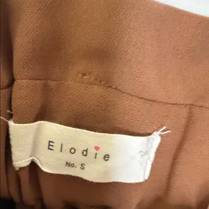 Anthropologie Elodie ruffle stretch high waist brown wide leg palazzo pants S thumbnail 6