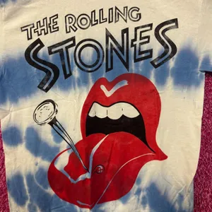 The Rolling Stones Nailed Tongue Hot Lips Rock Tie Dye M thumbnail 2