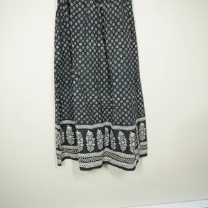 J. Crew Women's Size 8 NEW Black White Floral Block Print Cotton Midi Dress thumbnail 4