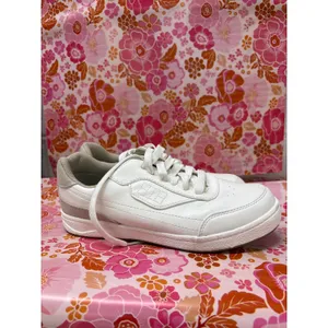 Dr. Scholl’s 6.5 Dink It White Low Top Lace Up Faux Leather Pickleball Sneakers thumbnail 5