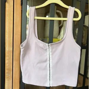 Abercrombie Tank ribbed seamless hook-and-eye corset scuba pastel thumbnail 2