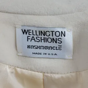 Wellington Fashions Kashmiracle Womens Jacket Coat Size M Cream Fleece Lined thumbnail 4