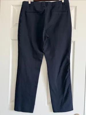 Quince Ultra Stretch Ponte Straight Leg Pants Navy XL Tall Pull-On Career thumbnail 4