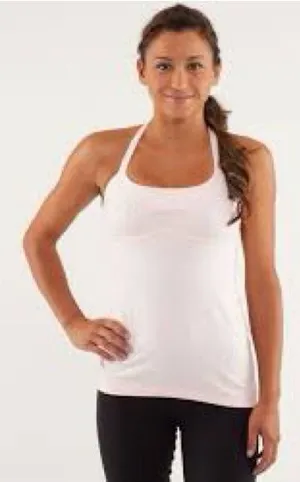 Lululemon Scoop Me Up Tank Tonka Stripe in Pretty Pink Size 8 thumbnail 1
