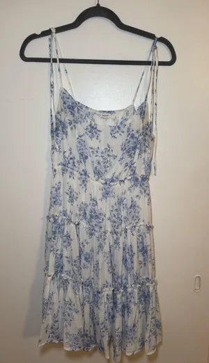 Blu Pepper Blue White Mini Dress thumbnail 1