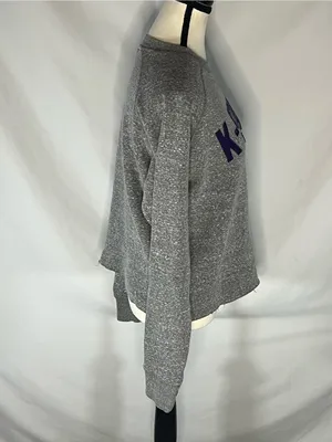 Champion K-State Powercat Raw Hem Cropped Women’s Crewneck Sweatshirt Small thumbnail 5